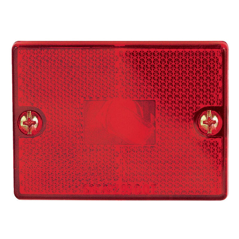 Optronics Square Reflector Trailer Marker/Clearance Light, Red image number 1